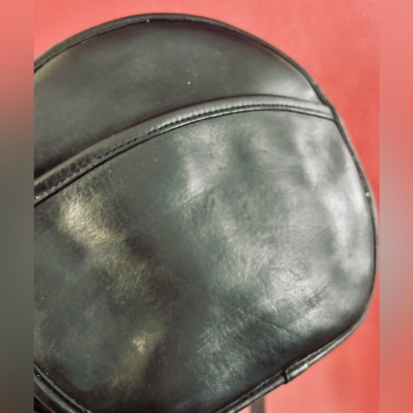 Vintage 80s 90s Coach Chester Canteen style Purse Bag black Leather Made in USA - Picture 11 of 11